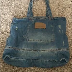 denim american eagle bag